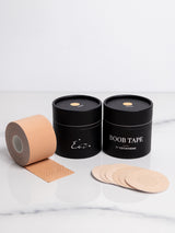 Beige breast tape with nipple covers & double-sided tape