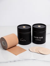 Beige breast tape with nipple covers & double-sided tape