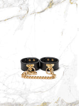 Black box with sensual leather accessories