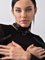 Black see-through lingerie set