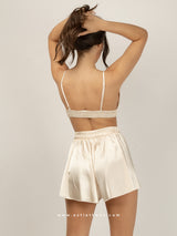Champagne satin pyjama set