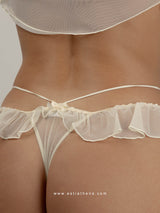 Cut-out satin babydoll