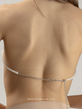 Pearl chain top bodychain