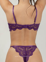 Purple lace lingerie set