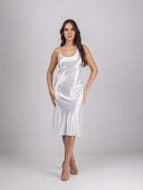 White bridal set with tulle oversized maxi robe