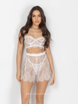 White lace lingerie set