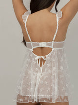 White see-through babydoll