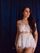 White see-through babydoll