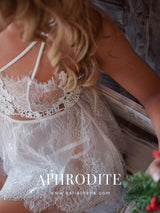 White see-through babydoll