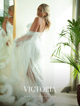 VICTORIA WHITE TULLE LONG