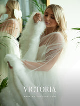 VICTORIA WHITE TULLE LONG