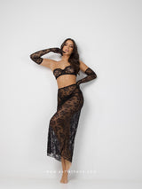 Black Lace Lingerie Set