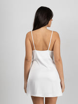 White bridal robe and nightdress set