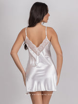 White satin bridal set