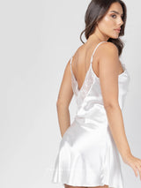 White satin bridal set